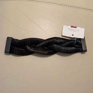 Yargici black braided bracelet with magnetic clasp